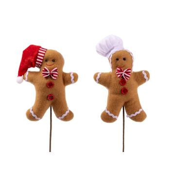 TEXTILNÁ PERNÍKOVÁ FIGÚRKA S PALIČKOU, ODPADKOVÝ KÔŠ V KLOBÚKU