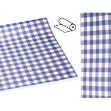 OBALOVÁ FÓLIA, KÁROVANÁ, MODRÁ, VZOR V, KÁROVANÁ, MODRÁ