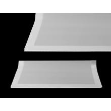 PLASTOVÉ OBALY, SADA 20 KUSOV, ZAKRIVENÉ, HRUBÝ RÁM, BIELE