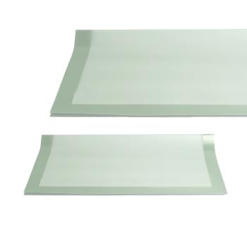 PLASTOVÉ OBALY, SADA 20 KUSOV, ZAHNUTÉ, HRUBÝ RÁM, ZELENÉ