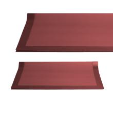 PLASTOVÉ OBALY, SADA 20 KUSOV, ZAKRIVENÉ, HRUBÝ RÁM, BORDOVÁ FARBA