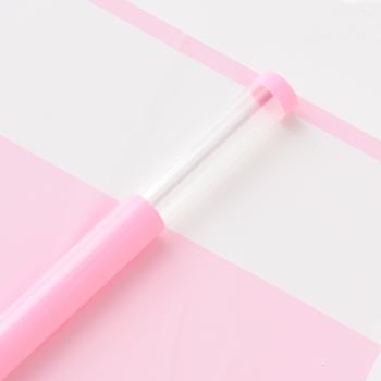 PLASTOVÉ OBALY, CELOFÁN, SADA 20 KS, ZAHNUTÉ, S OKIENKOM, SVETLORUŽOVÉ