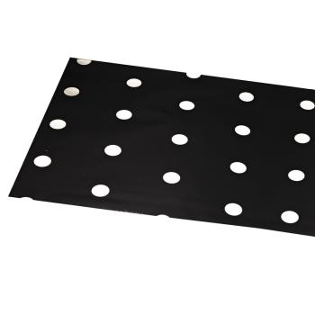 PLASTOVÉ OBALY, SADA 20 KUSOV, ZAHNUTÉ, BODKY, ČIERNA/BIELA