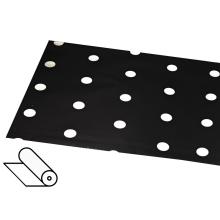 PLASTOVÝ OBAL, BODKY ČIERNA/BIELA 58CM 10M