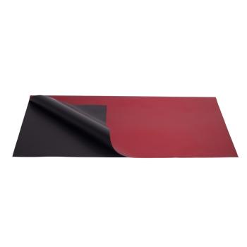 PLASTOVÉ OBALY, SADA 20 KUSOV, ZAHNUTÉ, ČERVENO-ČIERNA METALÍZA