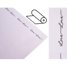 PLASTOVÝ OBAL, ROLKA, S NÁPISOM LOVE, FIALOVÝ