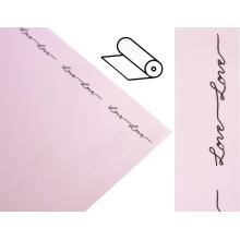 PLASTOVÝ OBAL, ROLKA, S NÁPISOM LOVE, RUŽOVÝ