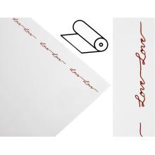 PLASTOVÝ OBAL, ROLKA, S NÁPISOM LOVE, BIELY