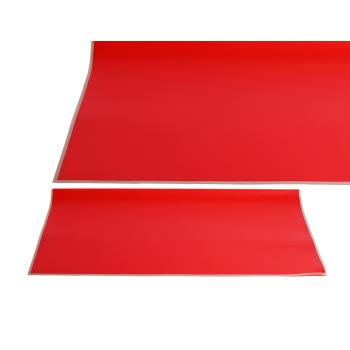 PLASTOVÉ OBALY, SADA 20 KUSOV, ZAHNUTÉ, ORÁMOVANÉ, ČERVENÉ