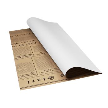 PLASTOVÉ OBALY, SADA, OBOJSTRANNÉ, 20 KUSOV, ZAHNUTÉ, NOVINOVÝ VZOR, HNEDÁ A BIELA FARBA