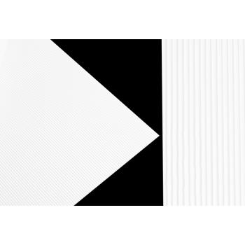 PLASTOVÉ OBALY, SADA 20 KUSOV, ZAHNUTÉ, PRUHOVANÉ, BIELE