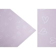 PLASTOVÉ OBALY, SADA 20 KUSOV, ZAHNUTÉ, V TVARE SRDCA, FIALOVÉ