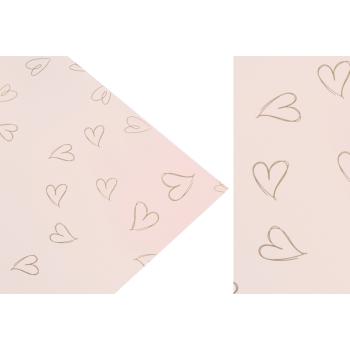 PLASTOVÉ OBALY, SADA 20 KUSOV, ZAHNUTÉ, V TVARE SRDCA, PRÁŠOK