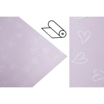 PLASTOVÉ OBALY, ROLKA, SRDCE, FIALOVÉ