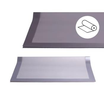 PLASTOVÝ OBAL, ROLKA, HRUBÝ RÁM, SIVÝ