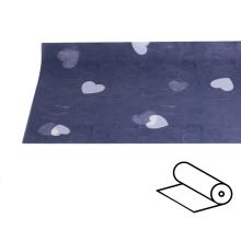 PLASTOVÝ OBALOVÝ KOTÚČ, VZOR SRDCA, SIVÝ