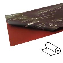 PLASTOVÝ OBAL V ROLKE, 2 STRANY, TEXTOVÝ VZOR, BORDOVÁ FARBA