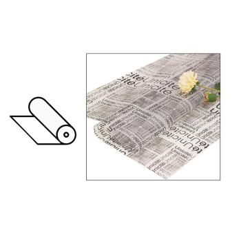 OBALOVÁ FÓLIA, NOVINOVÁ, ČIERNA S ČIERNYM VZOROM VETIEV ČIERNA