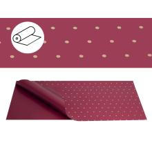 PLASTOVÝ OBAL, ROLKA, MALÉ BODKY, BORDOVÁ A ZLATÁ