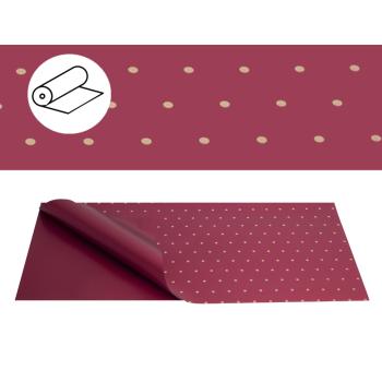 PLASTOVÝ OBAL, ROLKA, MALÉ BODKY, BORDOVÁ A ZLATÁ