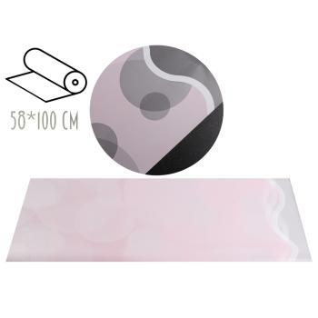 PLASTOVÝ OBAL, ROLKA, OKRÚHLY, RUŽOVÝ