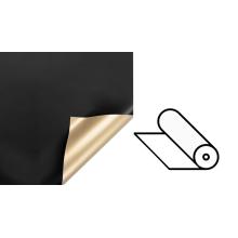 PLASTOVÝ OBAL, ROLKA, OBOJSTRANNÝ, ZLATÝ A ČIERNY