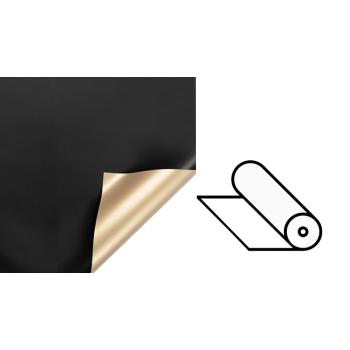 PLASTOVÝ OBAL, ROLKA, OBOJSTRANNÝ, ZLATÝ A ČIERNY