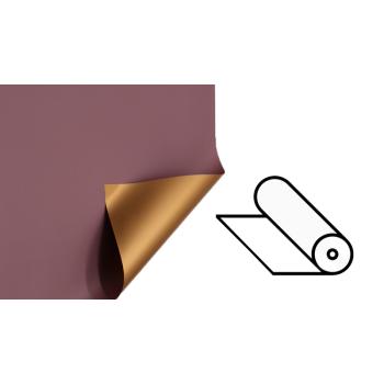 PLASTOVÝ OBAL, ROLKA, OBOJSTRANNÝ, ZLATÝ A PASTELOVO FIALOVÝ