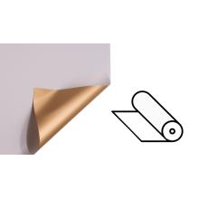 PLASTOVÝ OBAL, ROLKA, OBOJSTRANNÝ, ZLATÝ A PRÁŠKOVÝ