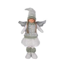 DEKOR TEXTILNÁ DIEVČINA, STOJACA, ZELENÁ A FE17*48