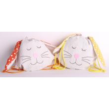 TEXTILNÁ DEKORÁCIA, TAŠKA NA KRÁLIKA, ŽLTÁ ALEBO ORANŽOVÁ