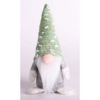 TEXTILNÁ DEKORÁCIA, MANŽETA NA NOS V ČIAPKE SO ZELENÝMI BODKAMI