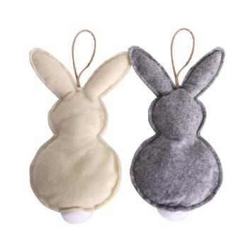 TEXTILNÁ DEKORÁCIA, ZÁVESNÁ, KRÁLIČIA SIVÁ ALEBO KRÉMOVÁ