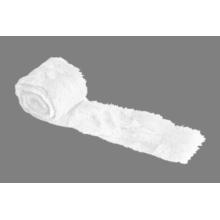 PLYŠOVÝ DEKORAČNÝ PÁS, BIELY