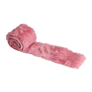 PLYŠOVÝ DEKORAČNÝ PÁS, RUŽOVÝ