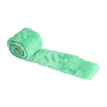 PLYŠOVÝ DEKORAČNÝ PÁS, TYRKYSOVÝ