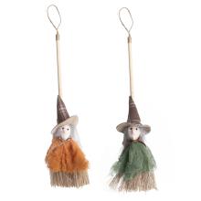 TEXTILNÁ ZÁVESNÁ ČARODEJNÍCKA METLA 2 DRUHY