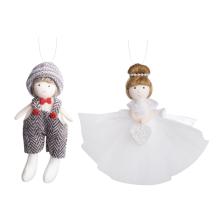 TEXTILNÝ ZÁVESNÝ CHLAPEC/DIEVČA 14CM