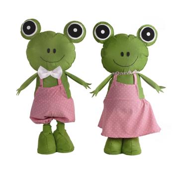 PLSTENÝ ŽABIAK ALEBO ŽABKA V TELESKOPICKÝCH RUŽOVÝCH ŠATÁCH