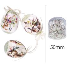 SADA PLASTOVÝCH VAJÍČOK, 24 KUSOV, PLEXISKLO, KRÁLIK, VTÁKY