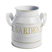 KANVA S NÁPISOM "FLOWERS&GARDEN", BIELY