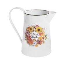 PLECHOVÁ VÝLEVKA, JESENNÝ LIST A VZOR TEKVICE