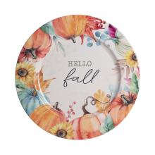 PLECHOVÝ PODNOS, OKRÚHLY, "HELLO FALL"
