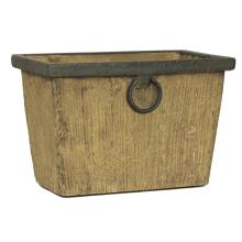 VONKAJŠÍ KVETINÁČ V TVARE TEHLY, RUSTIKÁLNY S EFEKTOM DREVA