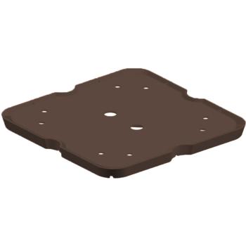 PLASTOVÝ BETÓNOVÝ KVETINÁČ NA DELENIE, OBDĹŽNIKOVÁ, ČIERNA