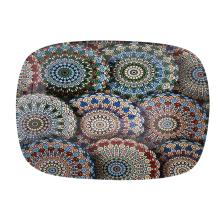 SKLENENÁ SERVÍROVACIA MISKA, VZOR MANDALA