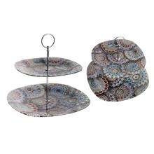 SKLENENÉ VYKRAJOVAČKY NA SUŠIENKY, 2 KUSY, MANDĽOVÝ VZOR