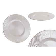 SKLENENÁ DOSKA, REBROVANÁ, BIELA