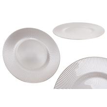 SKLENENÁ DOSKA, REBROVANÁ, BIELA