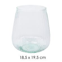 SKLENENÁ VÁZA, HURIKÁN, MONACO M